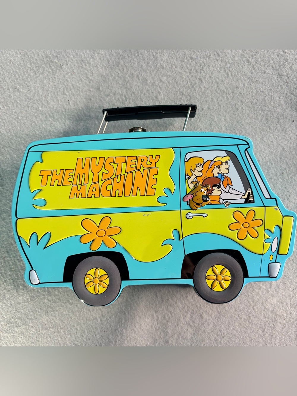Scooby-Doo Mystery Machine Lunch Box Tin Vintage 2000 Collectible Cartoon